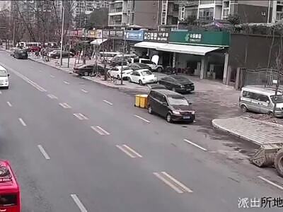 Cyclist Takes Bulldozer to the Face.