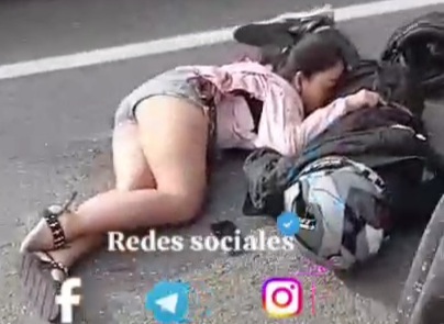 Couple on motorcycle crashed dead by speeding car 