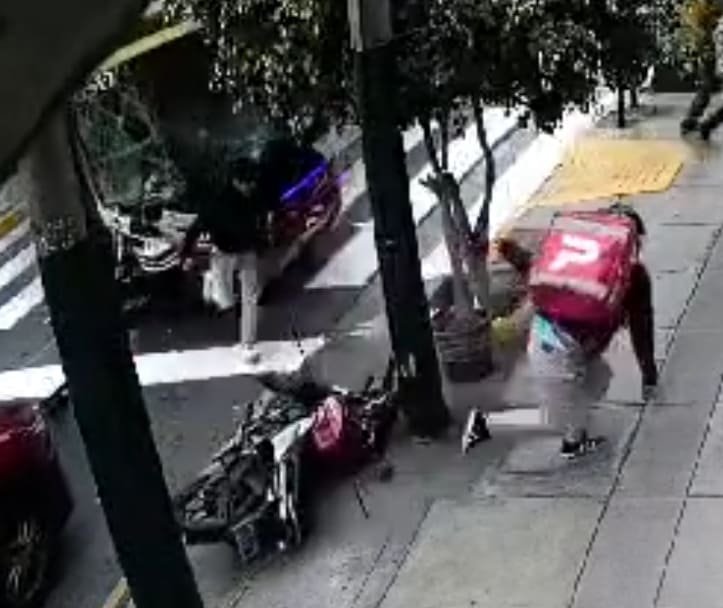 Pedestrian Becomes One With The Bus