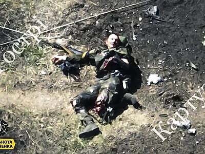 RUSSIAN SOLDIER VS DRONE 