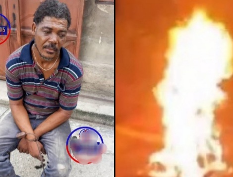 Thief Forced to Eat his own Ears Before Burning to Death.