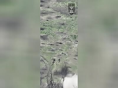 Russian assault team was raped by drones