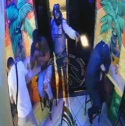 Hitmen Shooting Up The Bar