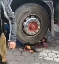 Woman Crushed under Truck Wheel Somehow Still Alive 
