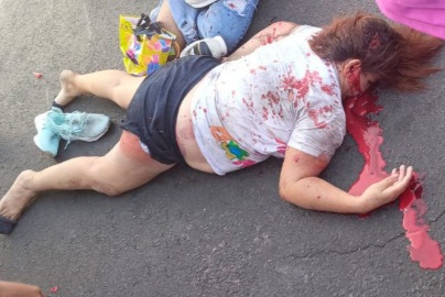 Female pedestrian crashed dead by speeding car