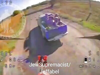 Russian Drone Cancels Ukrainian Road Trip (Reuploaded in HD). 