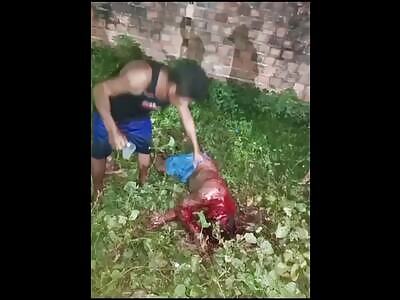 man brutally beaten at a party in Brazil