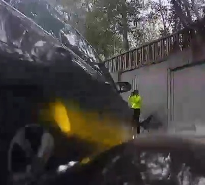 Photographer Pinned To The Wall By SUV In Beijing