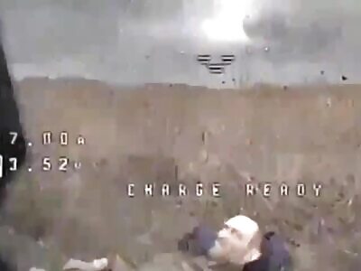 SLEEPING RUSSIAN HIT BY DRONE