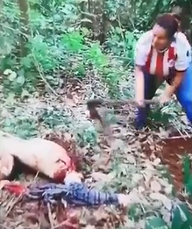 Fat Cartel Butcher Bitch Shows Off Her Axe Skills