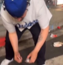 Dodger's Fan Blew Off His Hand With Fireworks (Other Angle)