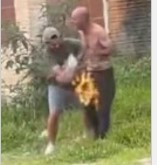 Brazilian Man Set on Fire by a Woman