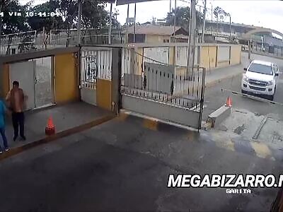 Security Camera Captures man being Shot to Death in Michaela, Ecuador 