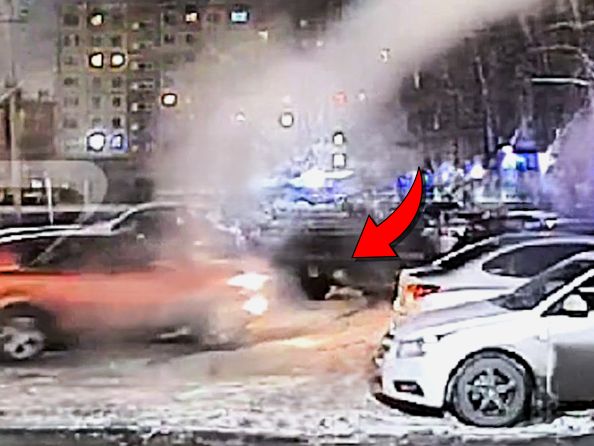 DAMN: Drunk Russian Crawling Streets at Night Is Run Over
