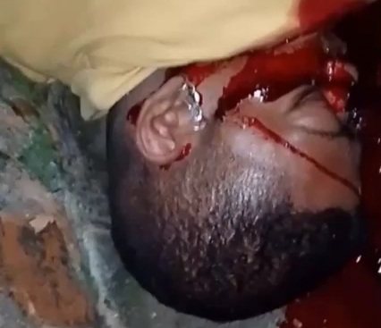 Young man executed by sicario riding motorcycle 