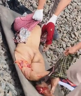 Woman Who Couldn't Fit Onto the Train