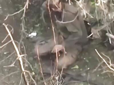 Russian soldier blows his head off with a gunshot