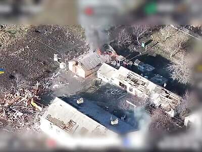 Destruction of Russian infantry in Kursk.