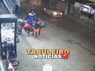 Woman hit at high speed in Brazil