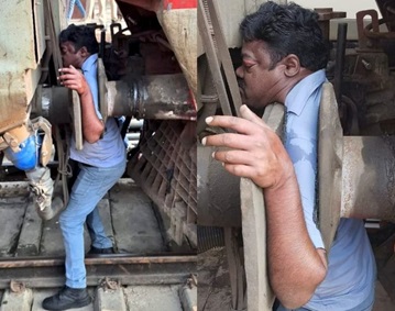Railway Worker Gets Trapped While Moving Train Coaches, Crushed To Death (More Footage)