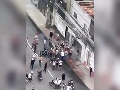 very wild Brazilian football fans (long video)