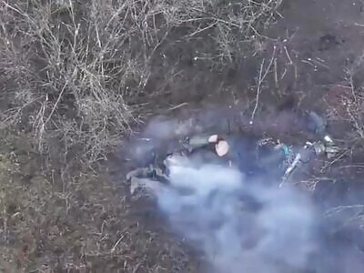 A russian invader’s life ended abruptly.