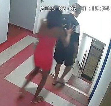 Evil Woman Throws 70-Year-Old Man Down The Stairs To Rob Him