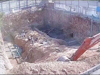 Workers Buried Alive On The Job (New Angle) 
