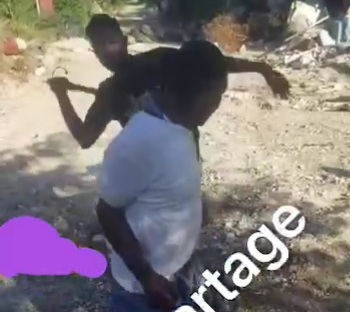 Thief captured and punished hard 