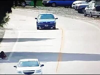 Drunk man runs over girl who was playing on the edge of the street