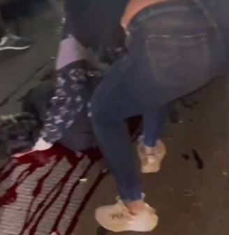 Booty Girl Gives Last Comfort To Dying Biker