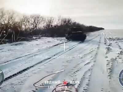 Russia hunted down Leopard Tanks near Novosergeevka