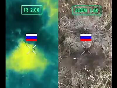 Bombing Russians with drones.