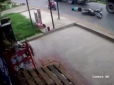 Bad luck motorcycle accident