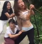 Chinese Woman Stripped and Beaten for Being a Mistress (longer version)
