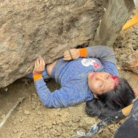 Woman Crushed by 10-ton Boulder In Peru