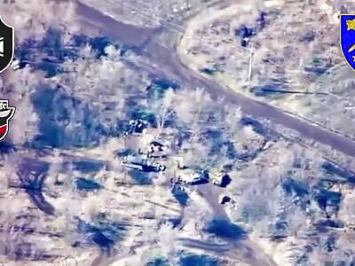 Another HIMARS cluster munition strike on a Russian training ground.