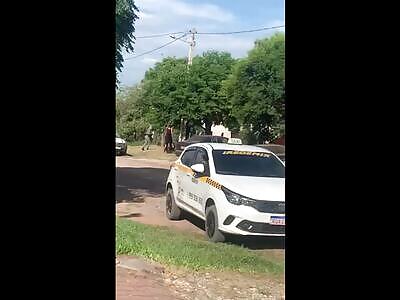 (aftermath included) man with machete shot by police