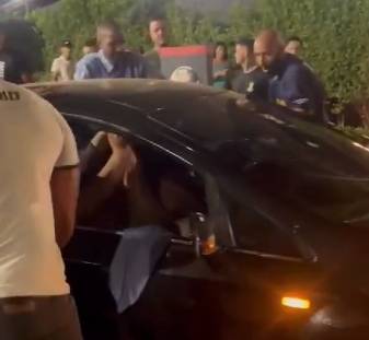 Three Men Fight Turns Into Mass Brawl