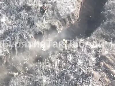  shoots two crests at point-blank range during an assault on a trench