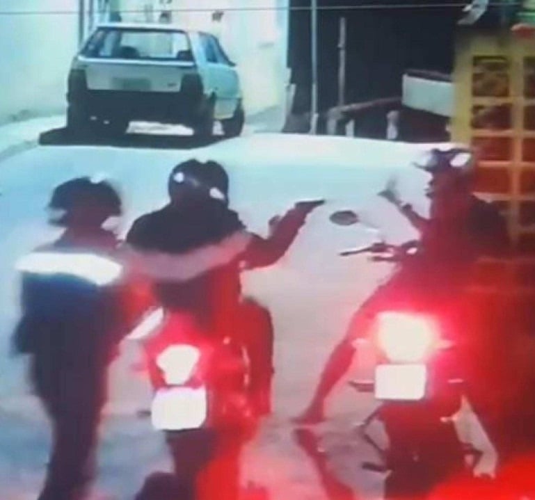 Motorcyclist Is Executed Upon Arriving Home