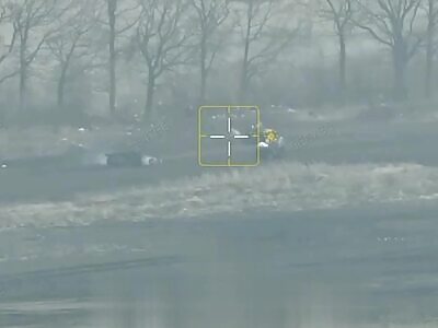 Failed quad bike attack by Russians on the border.