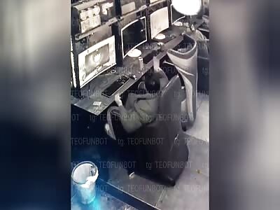 The man had a crazy seizure