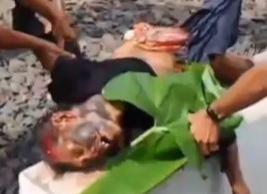 YOUNG MAN CRASHED UNDER TRAIN 