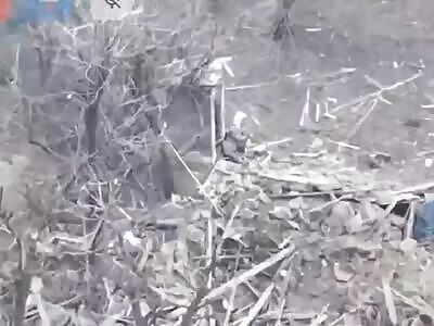 FPVs and arty wipe out Russians.