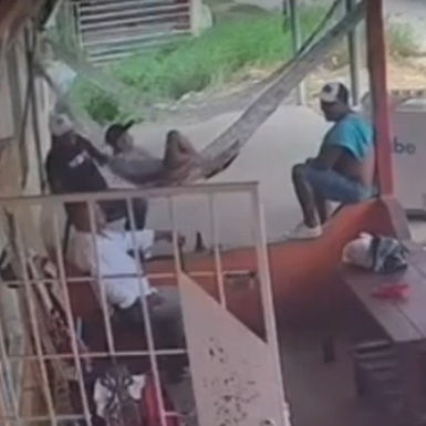 Dude Shot Several Times In Hammock At Home.