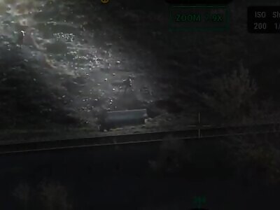 Footage shows the work of the drone operators of the 68thJaegerBrigade