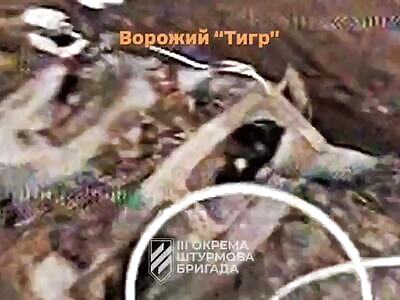 FPVs burned Russian armored vehicles.