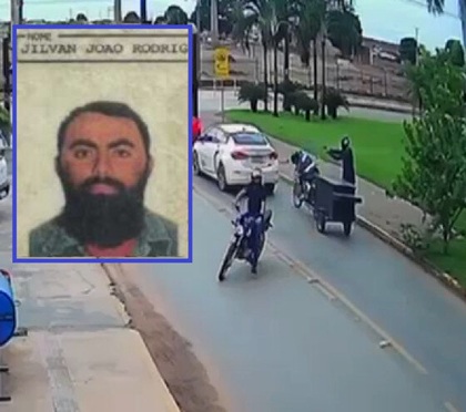 Guy on Motorcycle Surprised By Hitman in Brazil 