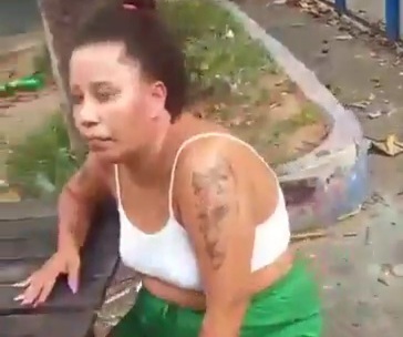 Thieving Woman Caught by Drug Dealers